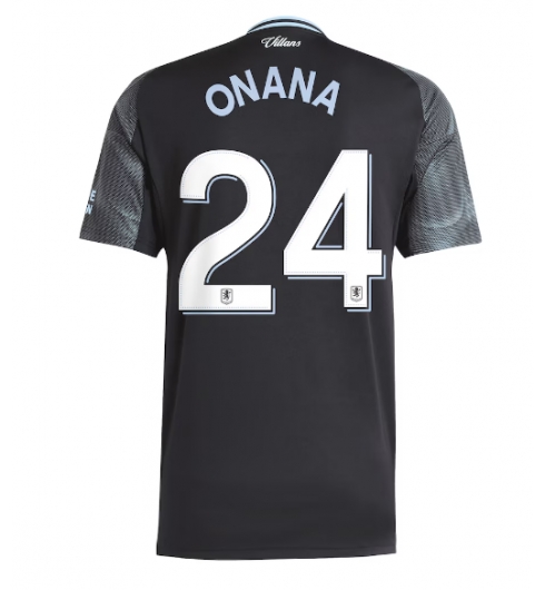 Koszulka piłkarska Aston Villa Amadou Onana #24 Koszulka Wyjazdowej 2025-26 Krótki Rękaw Koszulka piłkarska Aston Villa Amadou Onana #24 Koszulka Wyjazdowej 2025-26 Krótki Rękaw
