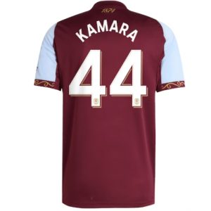 Koszulka piłkarska Aston Villa Boubacar Kamara #44 Koszulka Podstawowej 2025-26 Krótki Rękaw