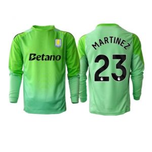 Koszulka piłkarska Aston Villa Emiliano Martinez #23 Bramkarskie Koszulka Wyjazdowej 2025-26 Długi Rękaw