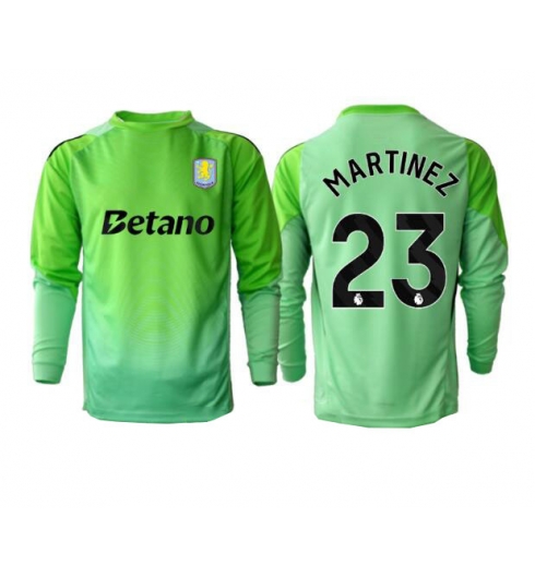 Koszulka piłkarska Aston Villa Emiliano Martinez #23 Bramkarskie Koszulka Wyjazdowej 2025-26 Długi Rękaw Koszulka piłkarska Aston Villa Emiliano Martinez #23 Bramkarskie Koszulka Wyjazdowej 2025-26 Długi Rękaw
