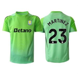 Koszulka piłkarska Aston Villa Emiliano Martinez #23 Bramkarskie Koszulka Wyjazdowej 2025-26 Krótki Rękaw