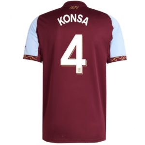 Koszulka piłkarska Aston Villa Ezri Konsa #4 Koszulka Podstawowej 2025-26 Krótki Rękaw