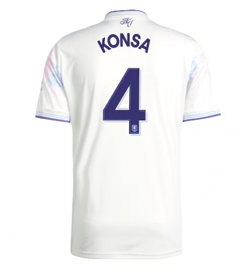 Koszulka piłkarska Aston Villa Ezri Konsa #4 Koszulka Trzeciej 2025-26 Krótki Rękaw Koszulka piłkarska Aston Villa Ezri Konsa #4 Koszulka Trzeciej 2025-26 Krótki Rękaw