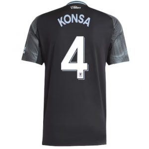 Koszulka piłkarska Aston Villa Ezri Konsa #4 Koszulka Wyjazdowej 2025-26 Krótki Rękaw