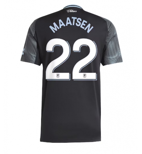 Koszulka piłkarska Aston Villa Ian Maatsen #22 Koszulka Wyjazdowej 2025-26 Krótki Rękaw Koszulka piłkarska Aston Villa Ian Maatsen #22 Koszulka Wyjazdowej 2025-26 Krótki Rękaw