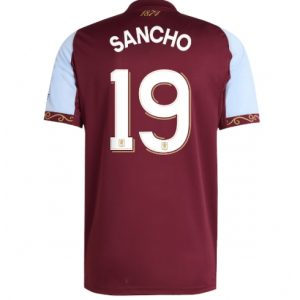 Koszulka piłkarska Aston Villa Jadon Sancho #19 Koszulka Podstawowej 2025-26 Krótki Rękaw Koszulka piłkarska Aston Villa Jadon Sancho #19 Koszulka Podstawowej 2025-26 Krótki Rękaw