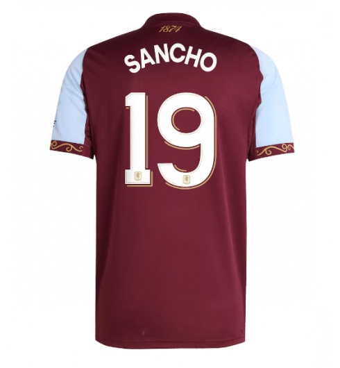 Koszulka piłkarska Aston Villa Jadon Sancho #19 Koszulka Podstawowej 2025-26 Krótki Rękaw Koszulka piłkarska Aston Villa Jadon Sancho #19 Koszulka Podstawowej 2025-26 Krótki Rękaw