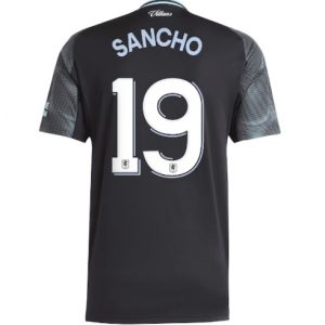Koszulka piłkarska Aston Villa Jadon Sancho #19 Koszulka Wyjazdowej 2025-26 Krótki Rękaw Koszulka piłkarska Aston Villa Jadon Sancho #19 Koszulka Wyjazdowej 2025-26 Krótki Rękaw