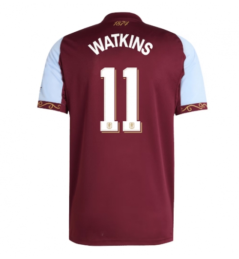 Koszulka piłkarska Aston Villa Ollie Watkins #11 Koszulka Podstawowej 2025-26 Krótki Rękaw Koszulka piłkarska Aston Villa Ollie Watkins #11 Koszulka Podstawowej 2025-26 Krótki Rękaw