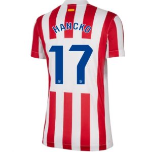 Koszulka piłkarska Atletico Madrid David Hancko #17 Koszulka Podstawowej damskie 2025-26 Krótki Rękaw