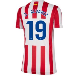Koszulka piłkarska Atletico Madrid Julian Alvarez #19 Koszulka Podstawowej damskie 2025-26 Krótki Rękaw