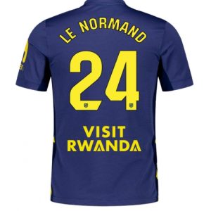Koszulka piłkarska Atletico Madrid Robin Le Normand #24 Koszulka Wyjazdowej 2025-26 Krótki Rękaw
