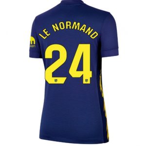 Koszulka piłkarska Atletico Madrid Robin Le Normand #24 Koszulka Wyjazdowej damskie 2025-26 Krótki Rękaw