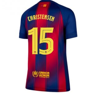 Koszulka piłkarska Barcelona Andreas Christensen #15 Koszulka Podstawowej damskie 2025-26 Krótki Rękaw