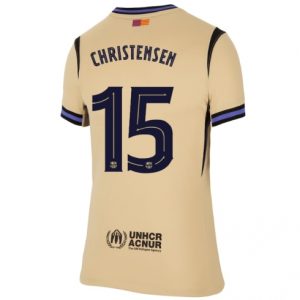 Koszulka piłkarska Barcelona Andreas Christensen #15 Koszulka Wyjazdowej damskie 2025-26 Krótki Rękaw