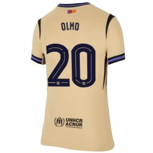 Koszulka piłkarska Barcelona Dani Olmo #20 Koszulka Wyjazdowej damskie 2025-26 Krótki Rękaw
