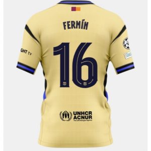 Koszulka piłkarska Barcelona Fermin Lopez #16 Koszulka Wyjazdowej 2025-26 Krótki Rękaw