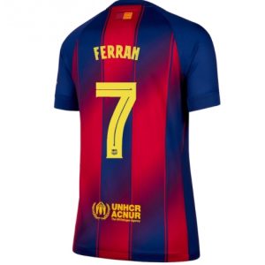 Koszulka piłkarska Barcelona Ferran Torres #7 Koszulka Podstawowej damskie 2025-26 Krótki Rękaw