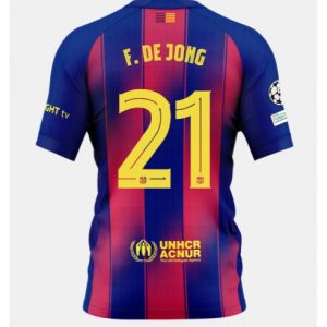 Koszulka piłkarska Barcelona Frenkie de Jong #21 Koszulka Podstawowej 2025-26 Krótki Rękaw