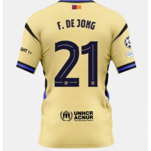 Koszulka piłkarska Barcelona Frenkie de Jong #21 Koszulka Wyjazdowej 2025-26 Krótki Rękaw