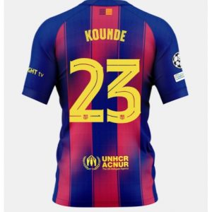 Koszulka piłkarska Barcelona Jules Kounde #23 Koszulka Podstawowej 2025-26 Krótki Rękaw