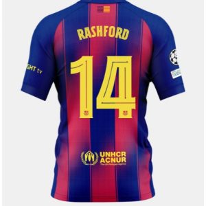 Koszulka piłkarska Barcelona Marcus Rashford #14 Koszulka Podstawowej 2025-26 Krótki Rękaw