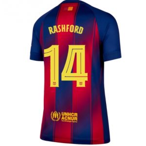 Koszulka piłkarska Barcelona Marcus Rashford #14 Koszulka Podstawowej damskie 2025-26 Krótki Rękaw