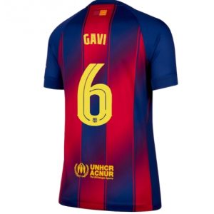 Koszulka piłkarska Barcelona Paez Gavi #6 Koszulka Podstawowej damskie 2025-26 Krótki Rękaw
