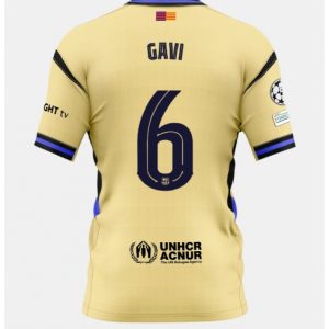 Koszulka piłkarska Barcelona Paez Gavi #6 Koszulka Wyjazdowej 2025-26 Krótki Rękaw