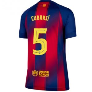 Koszulka piłkarska Barcelona Pau Cubarsi #5 Koszulka Podstawowej damskie 2025-26 Krótki Rękaw