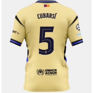 Koszulka piłkarska Barcelona Pau Cubarsi #5 Koszulka Wyjazdowej 2025-26 Krótki Rękaw