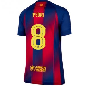 Koszulka piłkarska Barcelona Pedri Gonzalez #8 Koszulka Podstawowej damskie 2025-26 Krótki Rękaw