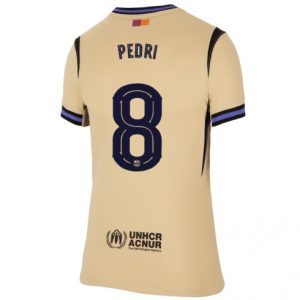Koszulka piłkarska Barcelona Pedri Gonzalez #8 Koszulka Wyjazdowej damskie 2025-26 Krótki Rękaw