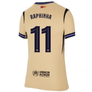 Koszulka piłkarska Barcelona Raphinha Belloli #11 Koszulka Wyjazdowej damskie 2025-26 Krótki Rękaw