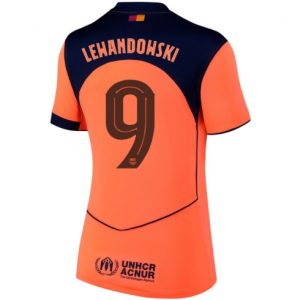 Koszulka piłkarska Barcelona Robert Lewandowski #9 Koszulka Trzeciej damskie 2025-26 Krótki Rękaw