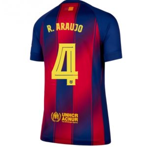 Koszulka piłkarska Barcelona Ronald Araujo #4 Koszulka Podstawowej damskie 2025-26 Krótki Rękaw