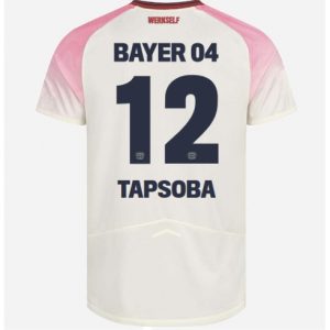 Koszulka piłkarska Bayer Leverkusen Edmond Tapsoba #12 Koszulka Wyjazdowej 2025-26 Krótki Rękaw