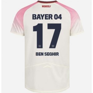 Koszulka piłkarska Bayer Leverkusen Eliesse Ben Seghir #17 Koszulka Wyjazdowej 2025-26 Krótki Rękaw