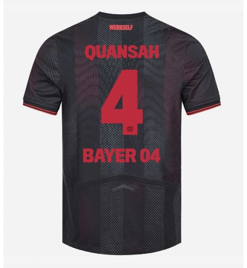 Koszulka piłkarska Bayer Leverkusen Jarell Quansah #4 Koszulka Podstawowej 2025-26 Krótki Rękaw Koszulka piłkarska Bayer Leverkusen Jarell Quansah #4 Koszulka Podstawowej 2025-26 Krótki Rękaw