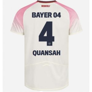 Koszulka piłkarska Bayer Leverkusen Jarell Quansah #4 Koszulka Wyjazdowej 2025-26 Krótki Rękaw
