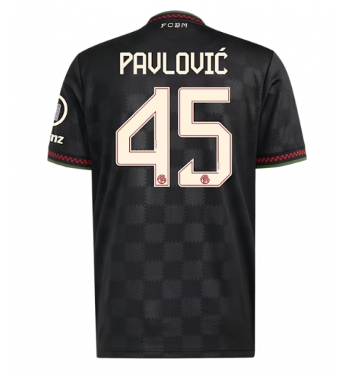 Koszulka piłkarska Bayern Munich Aleksandar Pavlovic #45 Koszulka Trzeciej 2025-26 Krótki Rękaw Koszulka piłkarska Bayern Munich Aleksandar Pavlovic #45 Koszulka Trzeciej 2025-26 Krótki Rękaw
