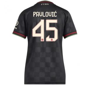 Koszulka piłkarska Bayern Munich Aleksandar Pavlovic #45 Koszulka Trzeciej damskie 2025-26 Krótki Rękaw Koszulka piłkarska Bayern Munich Aleksandar Pavlovic #45 Koszulka Trzeciej damskie 2025-26 Krótki Rękaw
