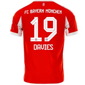 Koszulka piłkarska Bayern Munich Alphonso Davies #19 Koszulka Podstawowej 2025-26 Krótki Rękaw