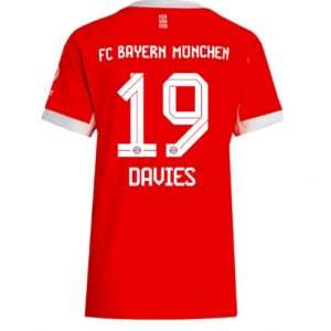 Koszulka piłkarska Bayern Munich Alphonso Davies #19 Koszulka Podstawowej damskie 2025-26 Krótki Rękaw