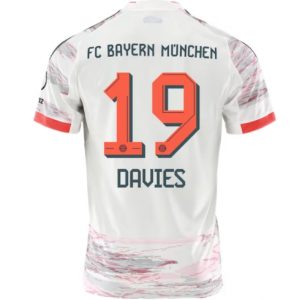 Koszulka piłkarska Bayern Munich Alphonso Davies #19 Koszulka Wyjazdowej 2025-26 Krótki Rękaw