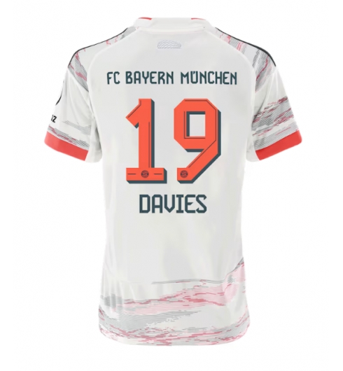 Koszulka piłkarska Bayern Munich Alphonso Davies #19 Koszulka Wyjazdowej damskie 2025-26 Krótki Rękaw Koszulka piłkarska Bayern Munich Alphonso Davies #19 Koszulka Wyjazdowej damskie 2025-26 Krótki Rękaw