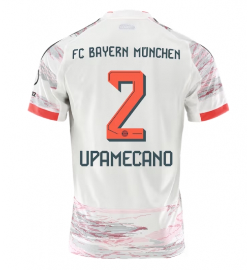 Koszulka piłkarska Bayern Munich Dayot Upamecano #2 Koszulka Wyjazdowej 2025-26 Krótki Rękaw Koszulka piłkarska Bayern Munich Dayot Upamecano #2 Koszulka Wyjazdowej 2025-26 Krótki Rękaw