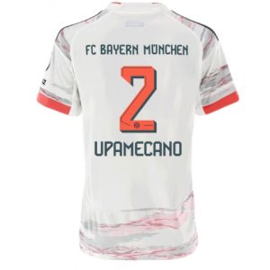 Koszulka piłkarska Bayern Munich Dayot Upamecano #2 Koszulka Wyjazdowej damskie 2025-26 Krótki Rękaw Koszulka piłkarska Bayern Munich Dayot Upamecano #2 Koszulka Wyjazdowej damskie 2025-26 Krótki Rękaw