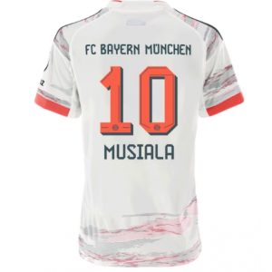 Koszulka piłkarska Bayern Munich Jamal Musiala #10 Koszulka Wyjazdowej damskie 2025-26 Krótki Rękaw Koszulka piłkarska Bayern Munich Jamal Musiala #10 Koszulka Wyjazdowej damskie 2025-26 Krótki Rękaw