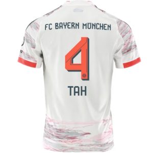 Koszulka piłkarska Bayern Munich Jonathan Tah #4 Koszulka Wyjazdowej 2025-26 Krótki Rękaw Koszulka piłkarska Bayern Munich Jonathan Tah #4 Koszulka Wyjazdowej 2025-26 Krótki Rękaw